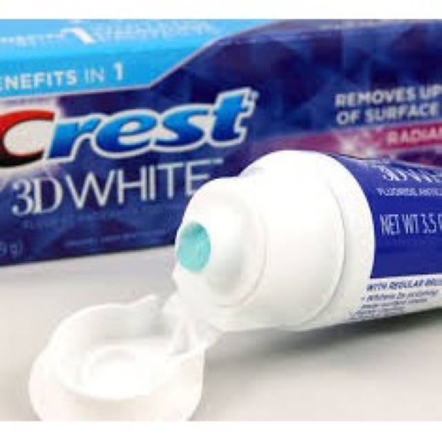 Kem Đánh Răng Crest 3D White Radiant Mint 153g Mỹ