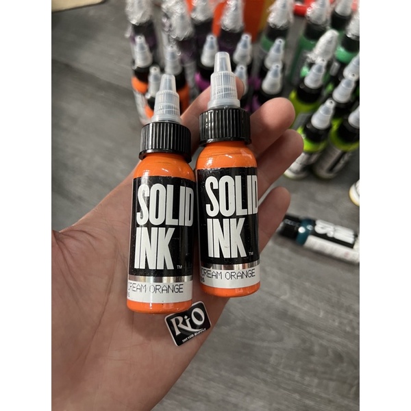 Mực xăm solid ink Cream Orange chính hãng