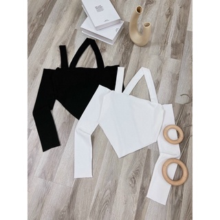 ÁO CROPTOP PHỐI LỆCH VAI