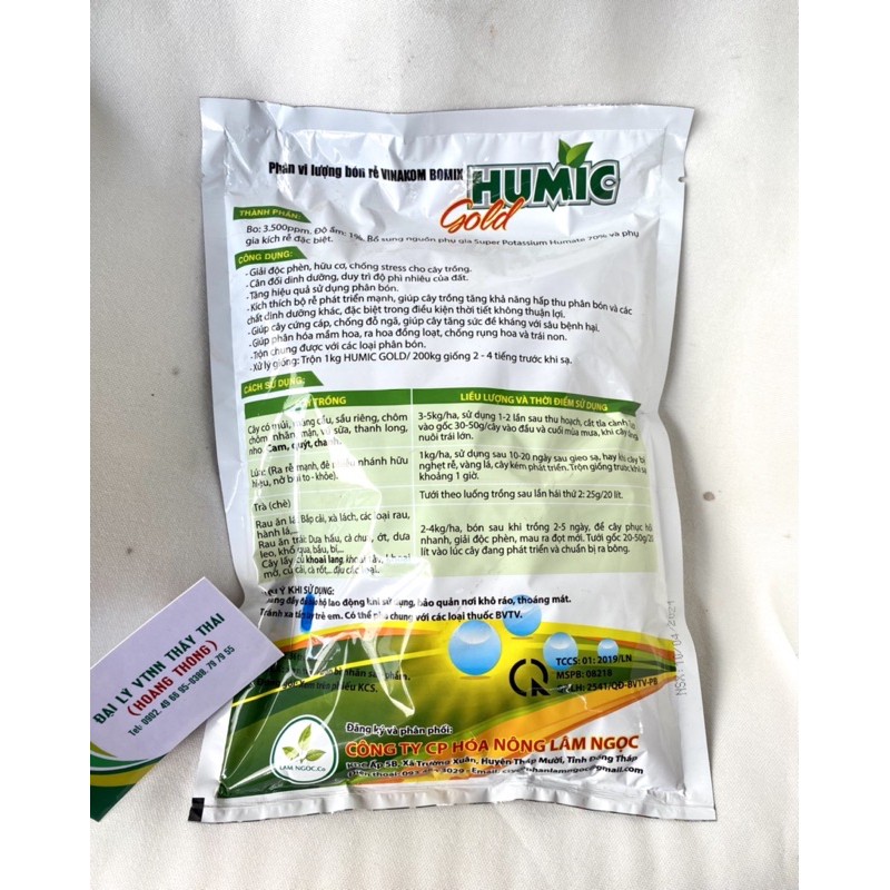 phân bón [ Humic hợp trí] thay thế bằng Humic gold- kích rễ, nở bụi, giải độc phèn, hữu cơ,, ra hoa, chống rụng trái