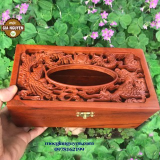Hộp đựng giấy long phụng Hàng cao cấp