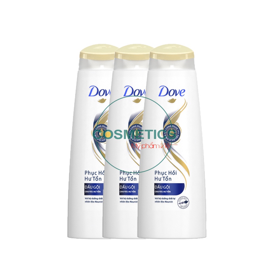 Dầu gội đầu Dove phục hồi tóc hư tổn 316ml | tặng dầu gió Hàn Quốc |