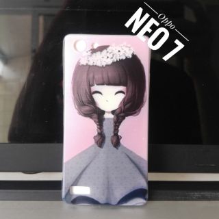Ốp lưng Oppo Neo 7 dẻo in hình Chibi