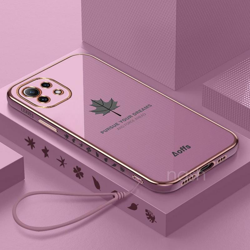 Ốp điện thoại tpu in hình lá phong cho xiaomi mi 11 lite 4g 5g ne 10 10s 11lite 10lite 9 mix 4 civi mix4 micivi