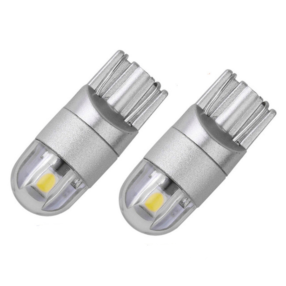 Bộ 4 bóng đèn LED T10 W5W 168 2 bóng 6000k 12v DC sáng trắng cho xe hơi