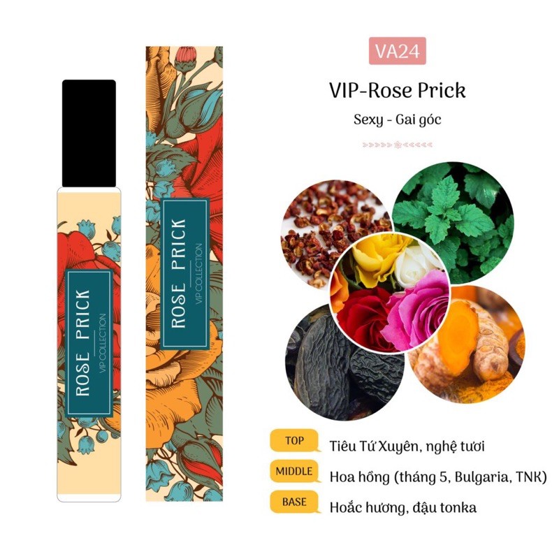 VIP-Rose Prick - Tinh Dầu Nước Hoa Pháp Cao Cấp -Jayden Boutique