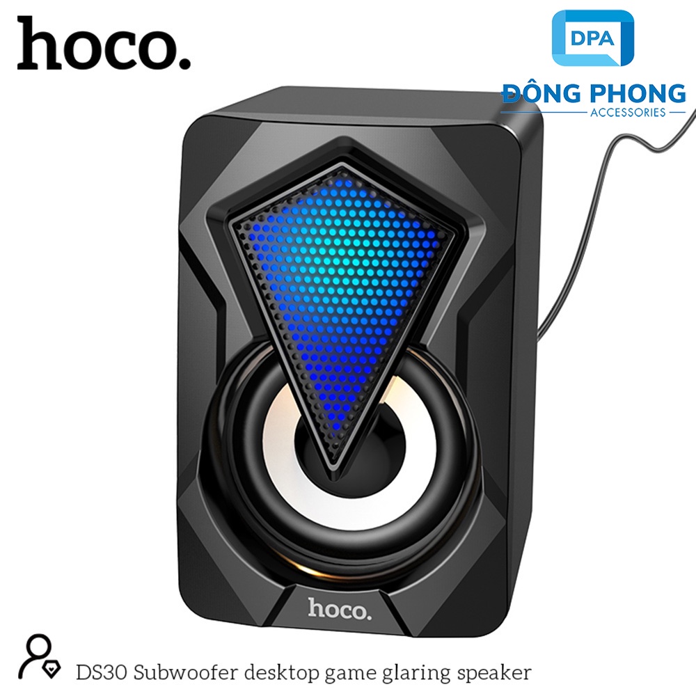 [Mã ELHACE giảm 4% đơn 300K] Loa Vi Tính Âm Thanh Trung Thực, Led Đổi Màu Hoco DS30 Chính Hãng