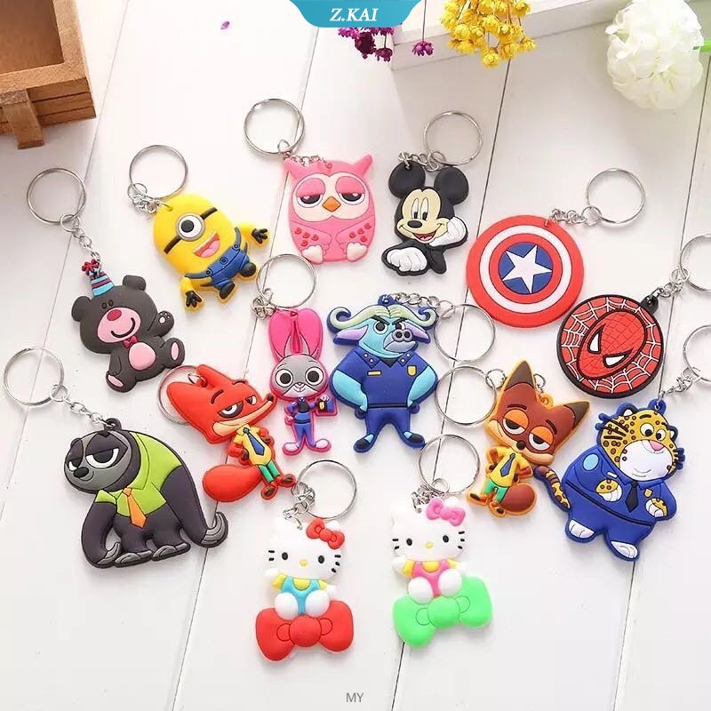 Móc khóa silicon hoạt hình