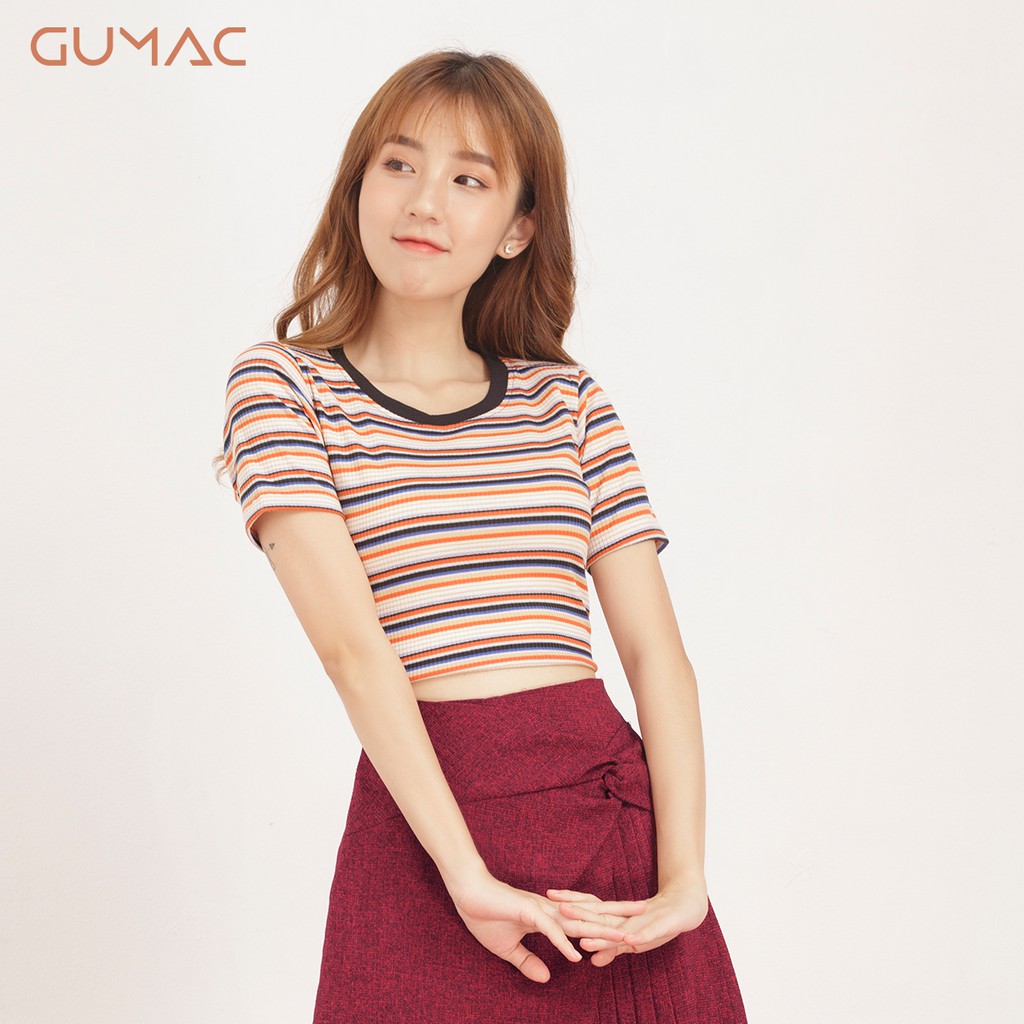 Áo sọc phối cổ đen ATA508 GUMAC