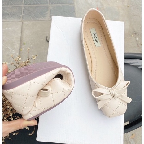 Giày búp bê bệt nữ nơ thắt đế mềm ( hàng loại 1) ngang giá sỉ ( hàng sẵn video tự quay)