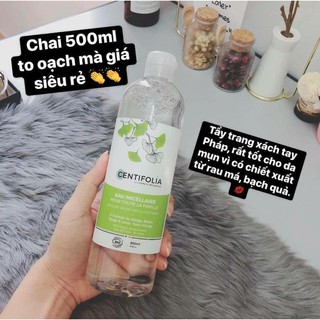 [BÁN SỈ] Nước Tẩy Trang Rau Má Centifolia Eau Micellaire 500ml của Pháp
