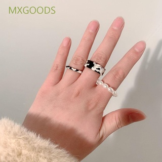 Bộ 3 Nhẫn Nhựa Resin Tròn Thời Trang Hàn Quốc 2021