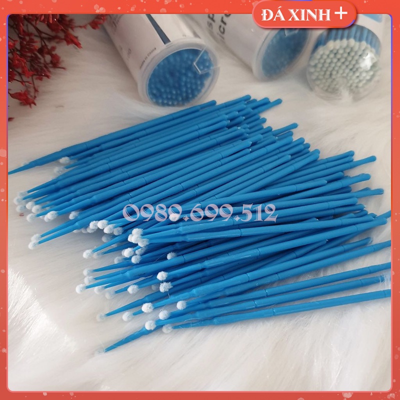 Hộp Bông Tăm Chuyên Dụng Tháo Mi, Nối Mi- Dùng trong tháo mi chuyên nghiệp ( hộp 100 cái )