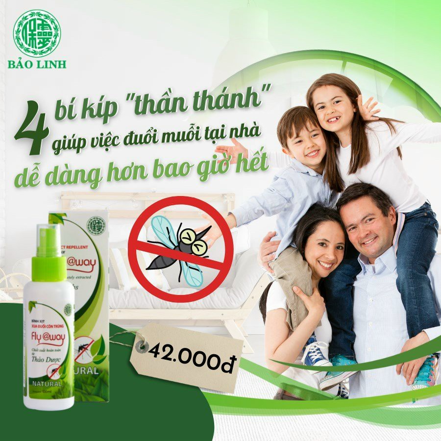 Xịt muỗi thảo dược fly@way