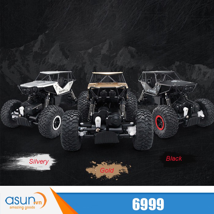 Xe Điều Khiển Địa Hình Rock Crawler 6999 4WD Rally Car Vỏ Nhôm