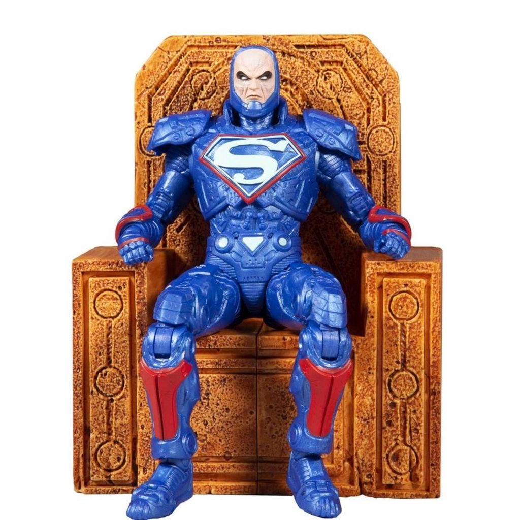 Mô hình DC Multiverse Lex Luthor 18cm Power Suit Blue with Throne McFarlane CHÍNH HÃNG MỸ DCMF34