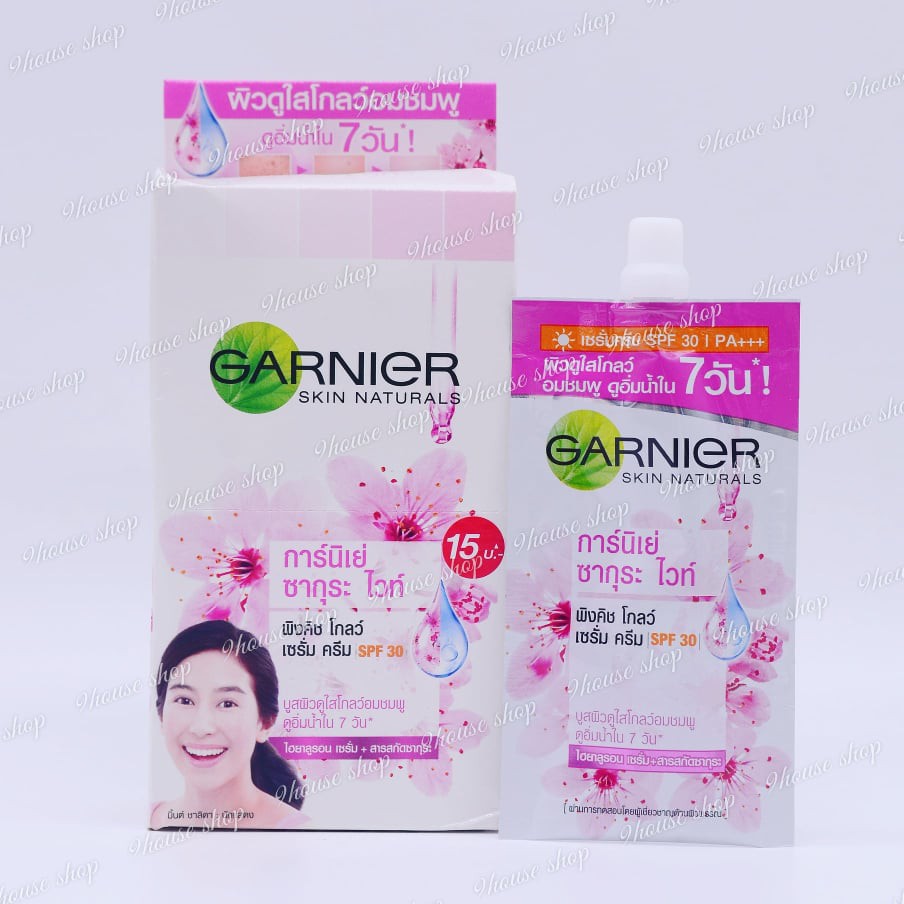 TB13 01 GÓI Garnier Sakura SPF 21/PA Thái Lan 7ml 20 .