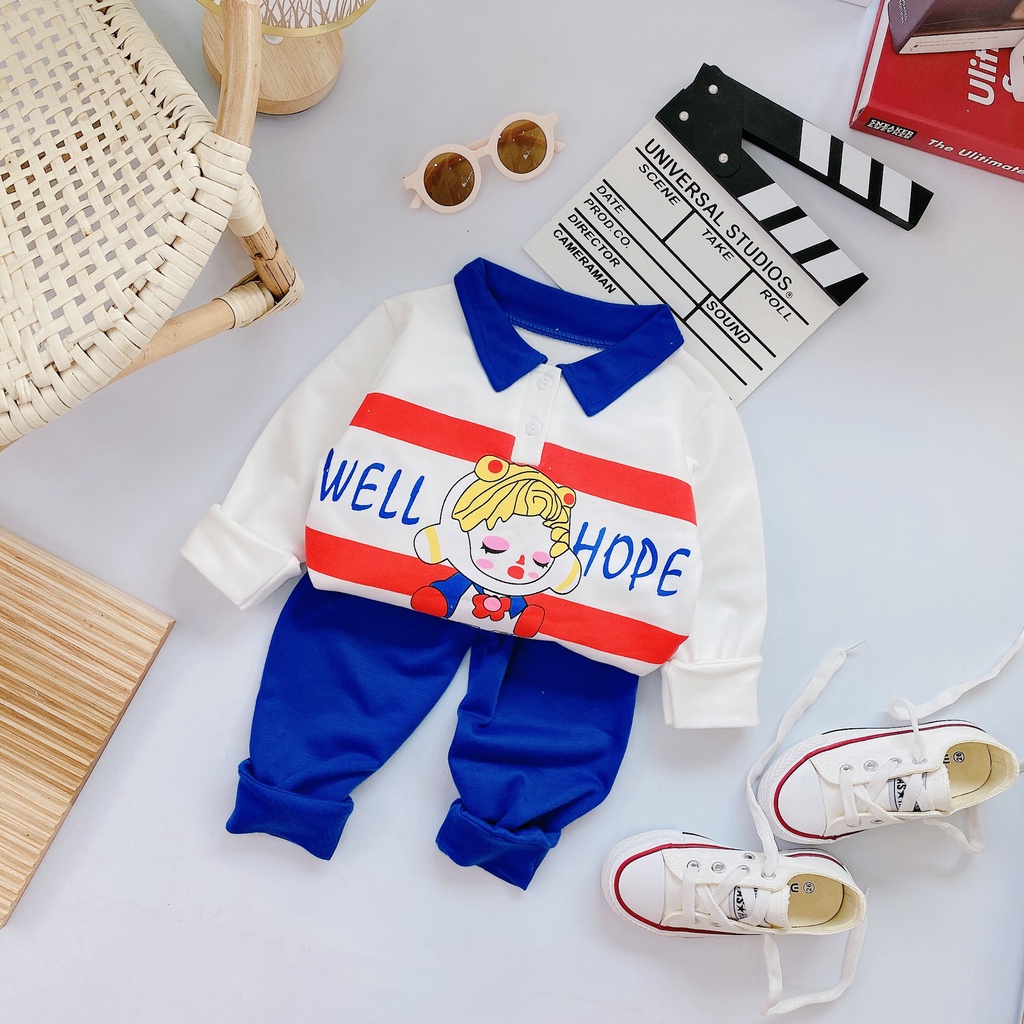 Bộ thu đông dài tay cho bé từ 8-18kg