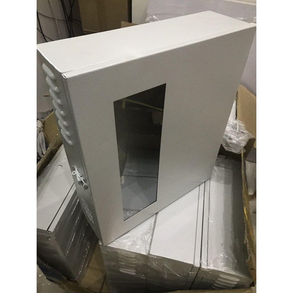 Tủ Đựng Đầu Ghi Camera - Hộp Điện Kỹ Thuật Chất Liệu Tôn Cao Cấp 45*38*12 Có Cửa Khóa