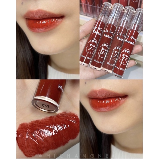 Son Bóng Winzy lip gloss Rabbit 🐰 MUA 1 TẶNG 1