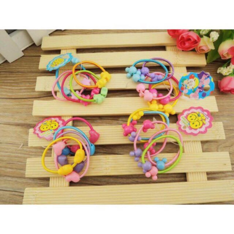 Dây buộc tóc nhiều mầu( set 5 dây)