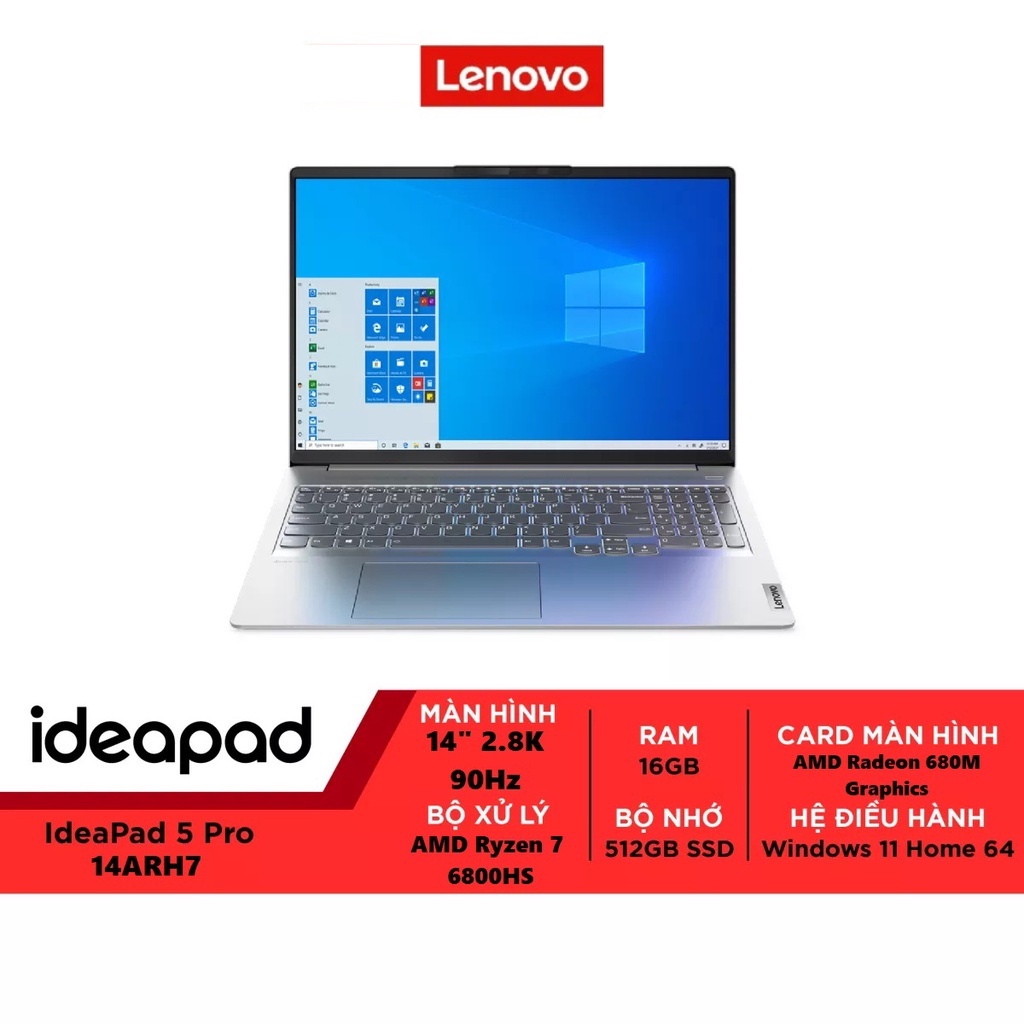 Laptop Lenovo IdeaPad 5 Pro 14ARH7 82SJ0028VN | R7-6800HS |14.0''| 16GB | 512GB |W11
