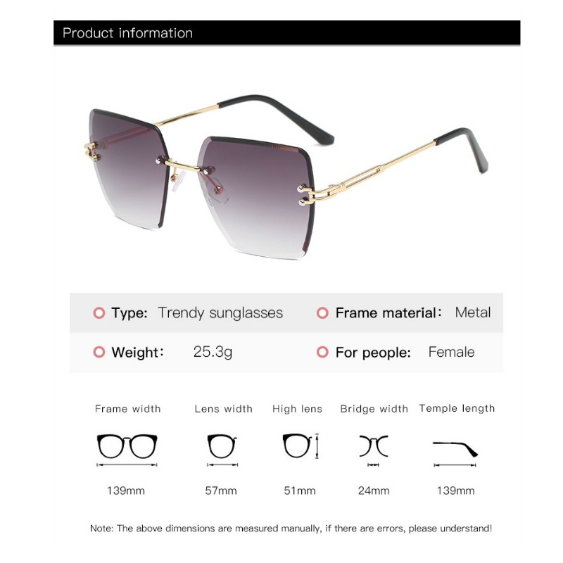 Kính Mát Thiết Kế Gọng Hình Đa Giác Màu Gradient Thời Thượng Cho Nữ | BigBuy360 - bigbuy360.vn