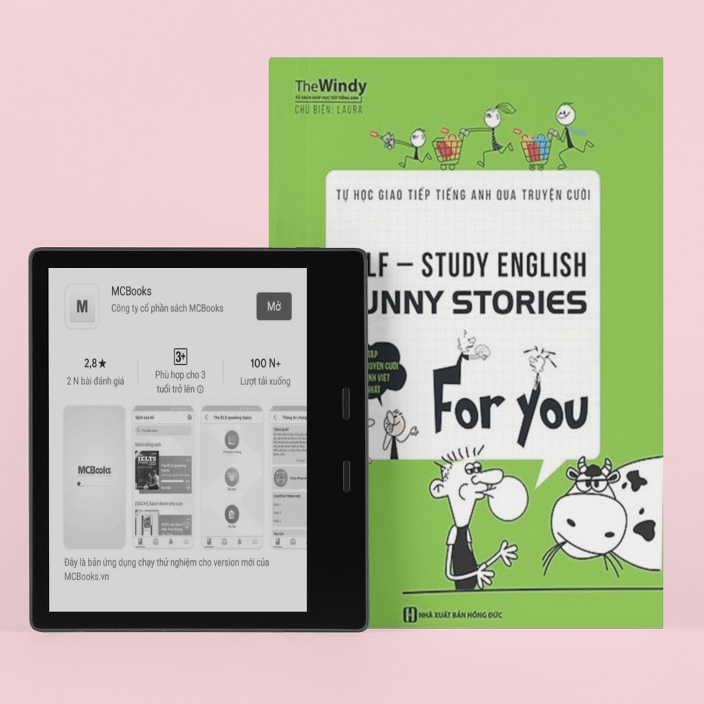 Sách - Self Study English - Funny Stories For You: Tự Học Giao Tiếp Tiếng Anh Qua Truyện Cười (Học Cùng App MCBOOKS)