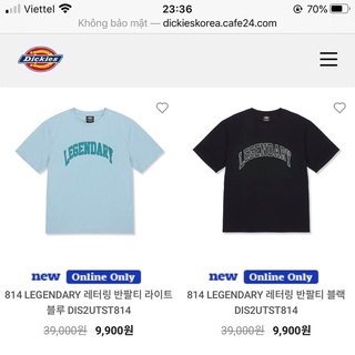 pass áo thun dickies xanh size M (hàng chính hãng)