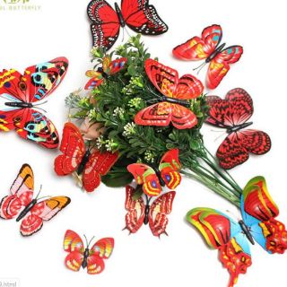 Bộ 12 bướm 3D 4 cánh
