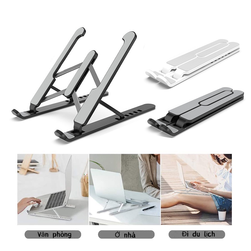 Giá đỡ Laptop,Kệ đỡ máy tính,Giá kê MacBook,Giá đỡ tản nhiệt máy tính xách tay bằng kim loại có thể gập lại💝quả tắng💝