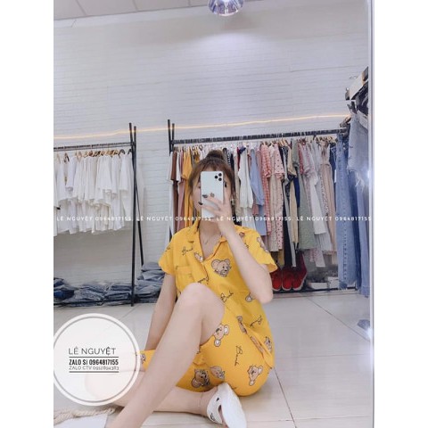 [Rẻ Vô Địch] Bộ Ngủ Pijama Quần Lửng Áo Ngắn Tay Mặc Ở Nhà Set Trang Phục Kate Thái Hoạt Hình Cute Dễ Thương Bánh Bèo Nữ | BigBuy360 - bigbuy360.vn