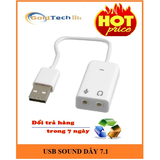 USB Sound Adapter 7.1 Có Dây