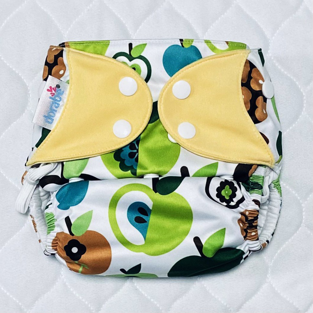Bỉm vải cho bé Onesize Dorabe bao gồm vỏ và miếng lót tã vải freesize tái sử dụng 3 năm