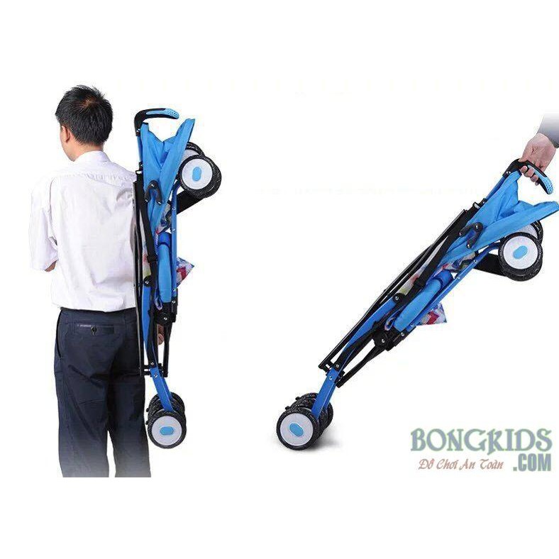 Xe đẩy lưới cho trẻ gấp siêu gọn như chiếc ô che Baobaohao 605A...