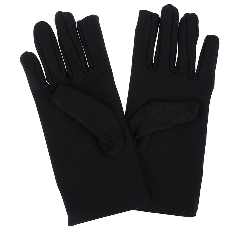 Găng Tay Satin Ngắn Trơn Mịn Trang Trọng Cho Nữ