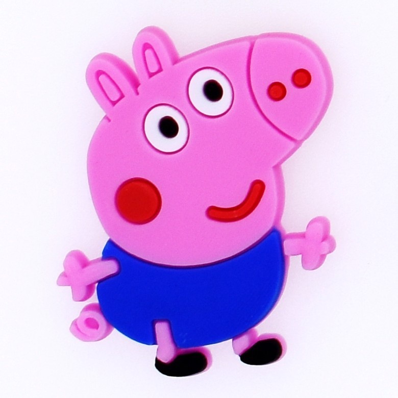 Nút Bấm Hình Heo peppa Nhiều Màu Sắc Trang Trí Giày crocs Jibbitzpins diy