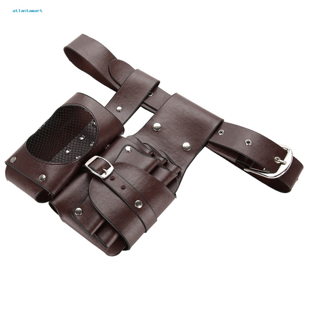 Cá Tuyết| Túi Da Đeo Hông Đựng Dụng Cụ Cắt Tóc Tiện Lợi