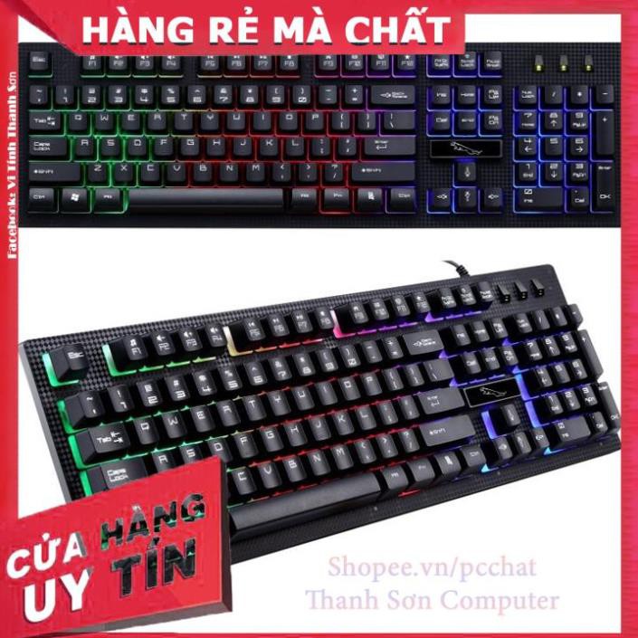 BÀN PHÍM G20 GAME LED 7 MÀU + Tặng lót chuột Logitech - Linh Kiện Phụ Kiện PC Laptop Thanh Sơn