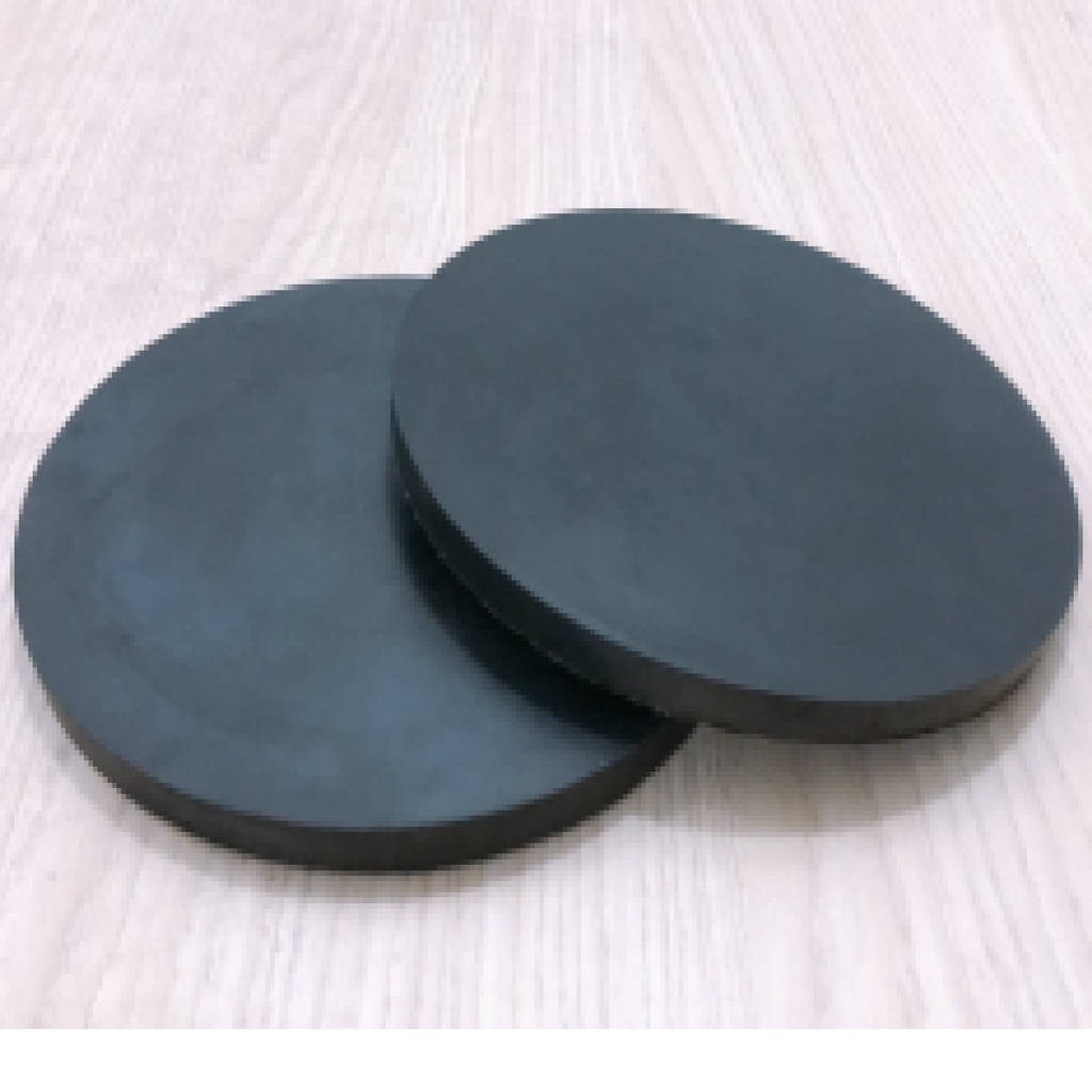 Tấm lót cao su nén mẫu trụ, Tấm lót chụp cao su capping cao cấp 150x10mm