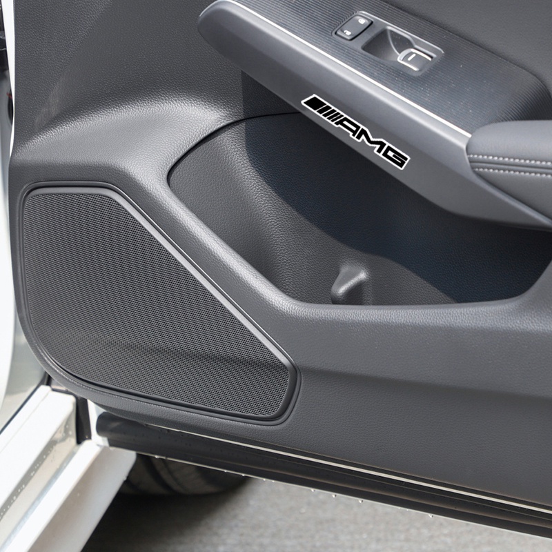 AMG Nhãn dán xe Mercedes Benz Kiếng chiếu hậu Tay nắm cửa Vô ăng Decal phản quang Phụ kiện ô tô Đối với C200 E260 S350L