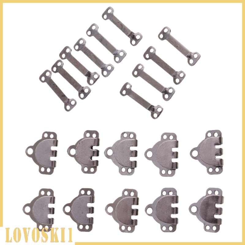 [LOVOSKI1]10 Sets Metal Sewing Hook &amp; Bar Skirts Trousers Fasteners DIY Crafts Silver