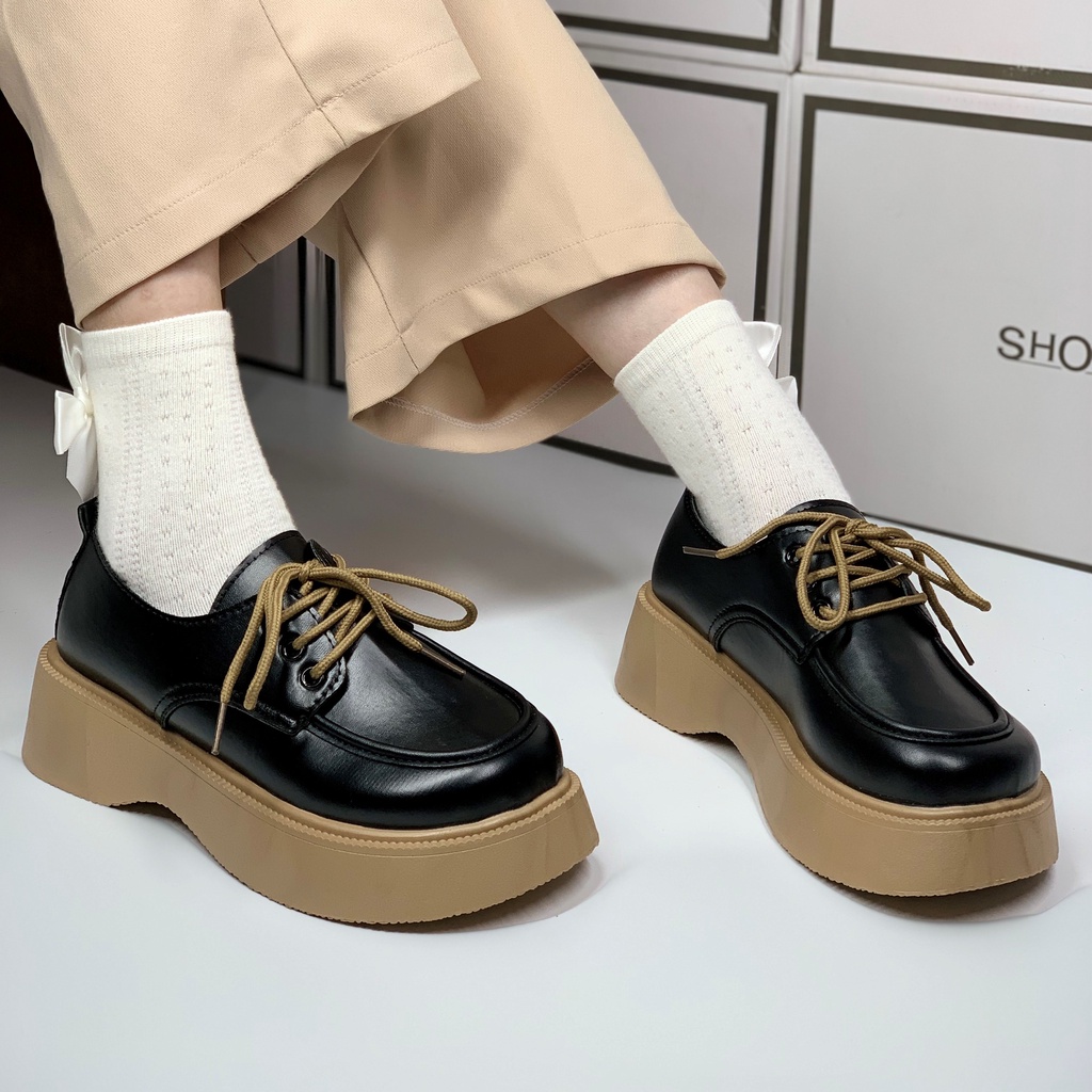 GIÀY OXFORD ULZZANG DA MỊN ĐẾ MỀM ĐỘC QUYỀN LOVESHOES MÃ 2202-3