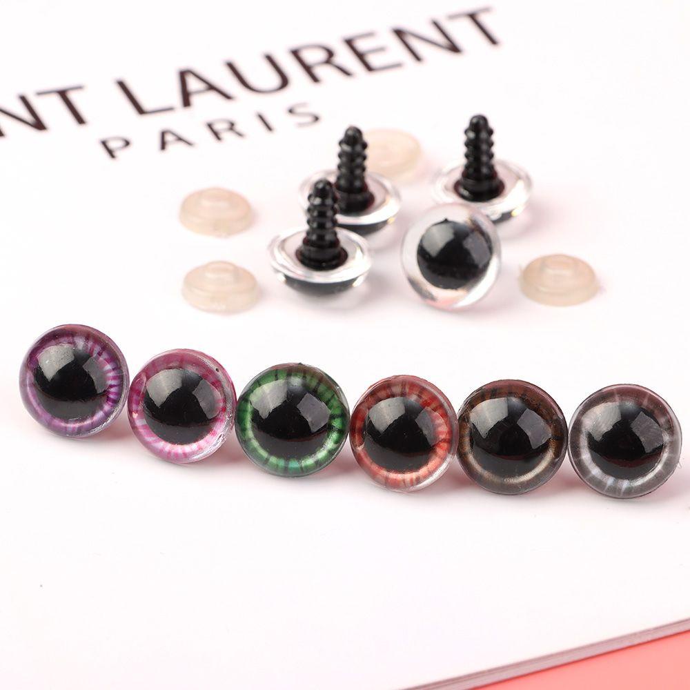 LUOL Set 10 / 5 Cặp Mắt Nhựa Kèm Vòng Đệm Cho Búp Bê