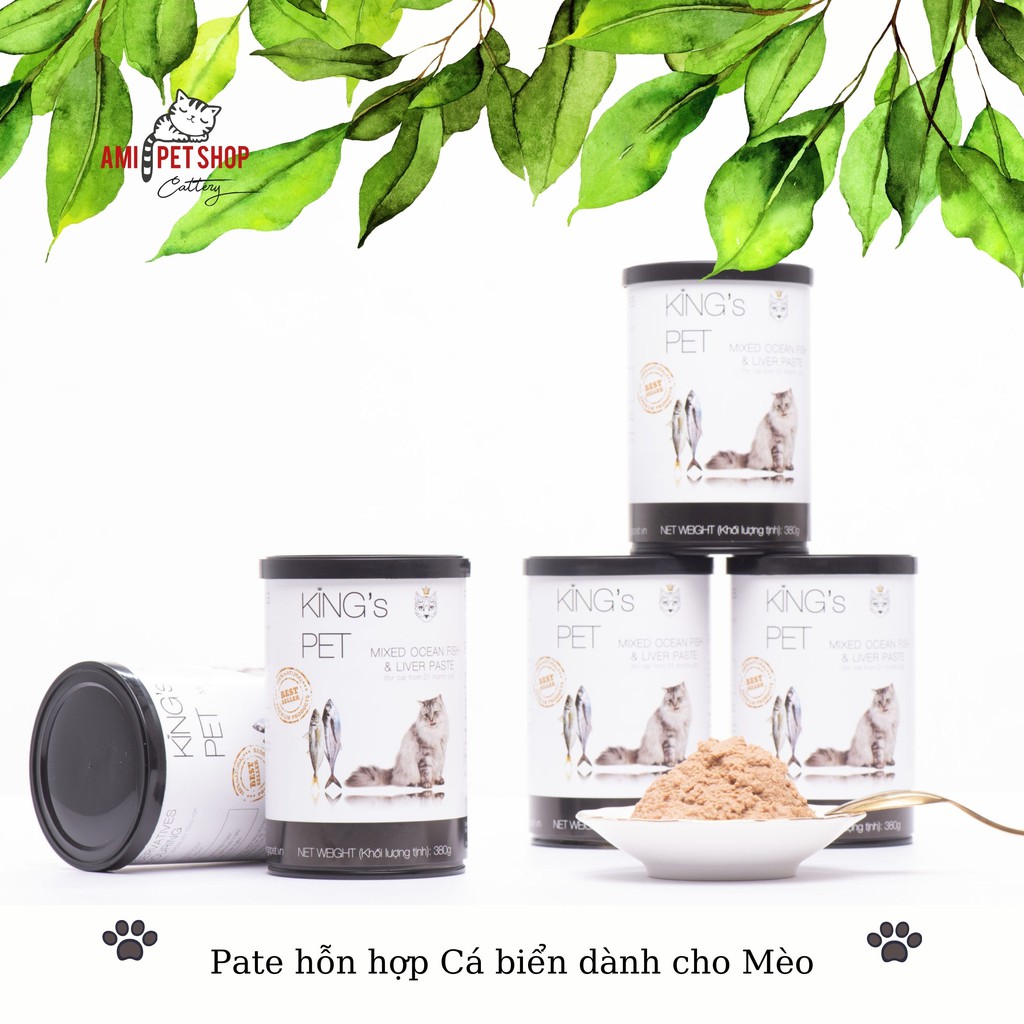 NEW Pate King’s Pet lon 380g thức ăn cho cún và mèo - Ship Hoả tốc Miền Tây Nam Bộ