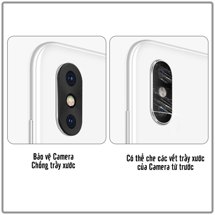 Khung Camera nhôm xước Xiaomi Mi 8 /. Mi 8 SE chống trầy, bảo vệ Camera