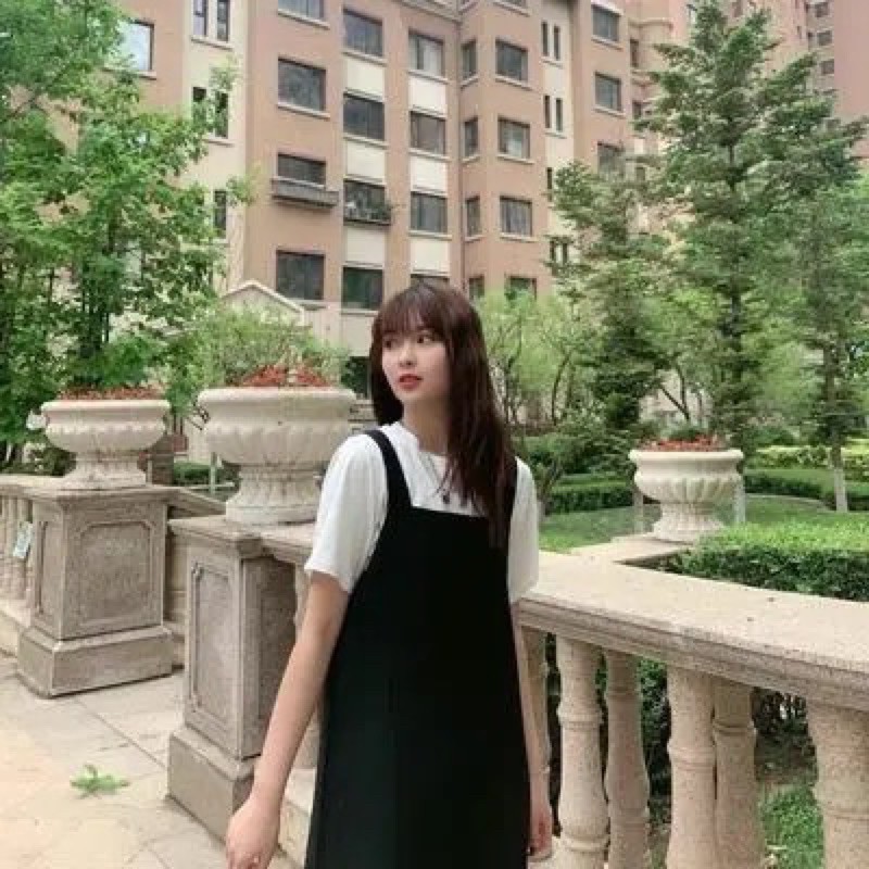 Set yếm váy,áo phông chất cottong hàng loại 1 | BigBuy360 - bigbuy360.vn