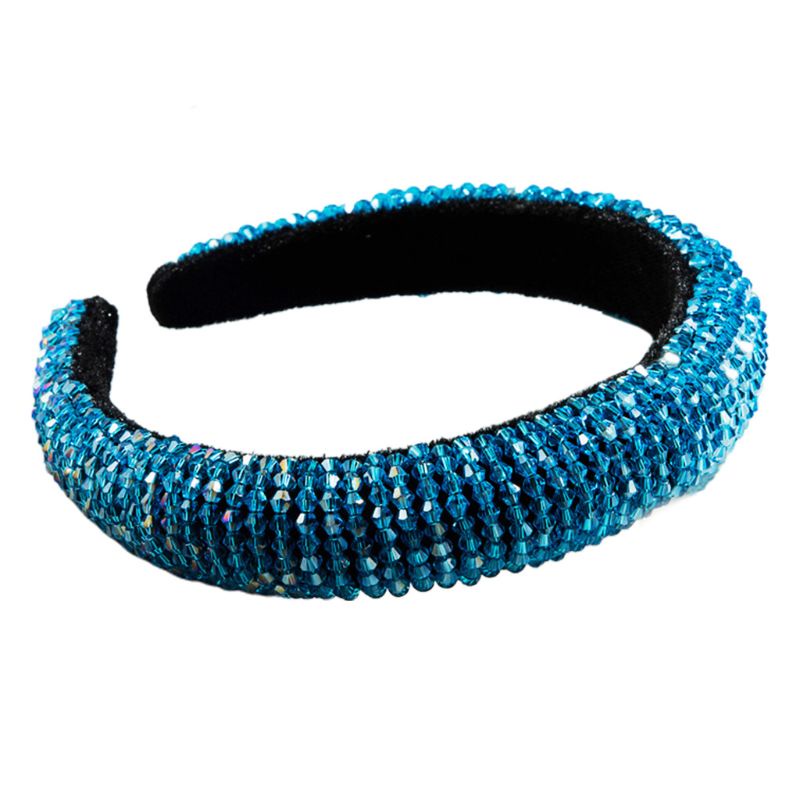 Băng Đô Cài Tóc Đính Hạt Pha Lê Giả Phong Cách Vintage Cho Nữ