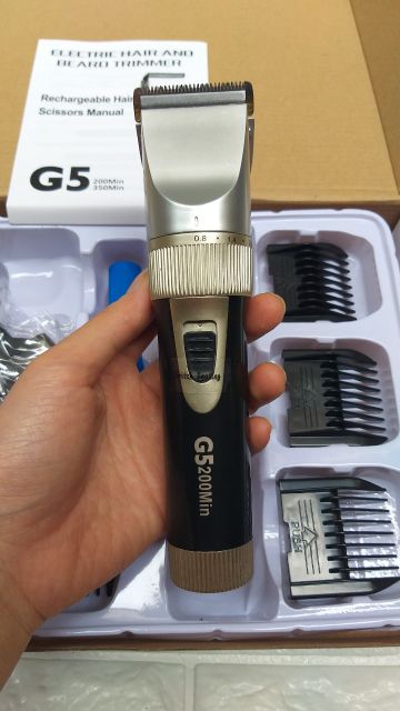 Tông đơ cắt tóc G5 có pin thay thế ảnh shop tự chụp. - Giá Sốc