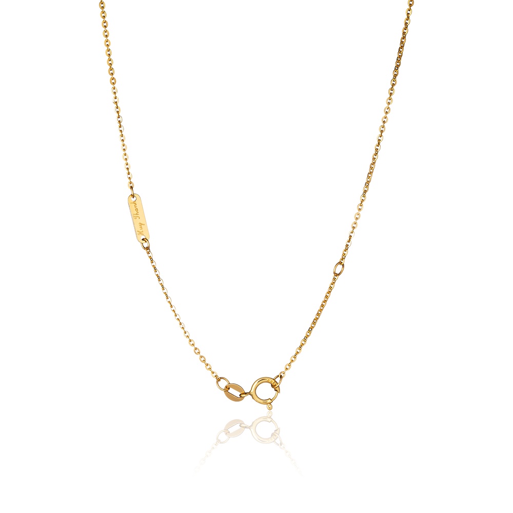 Dây Chuyền Trơn Vàng 14K 3 Phân - 5 Phân Thiết Kế Mắt Xích Đơn Giản Phù Hợp Với Mọi Mặt Dây DC00 Huy Thanh Jewelry